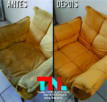 Limpeza de Poltrona Antes e Depois Uberlandia