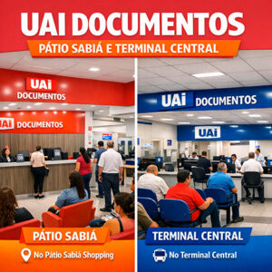 Agendamento Uai Documentos Pátio Sabiá e Terminal Central