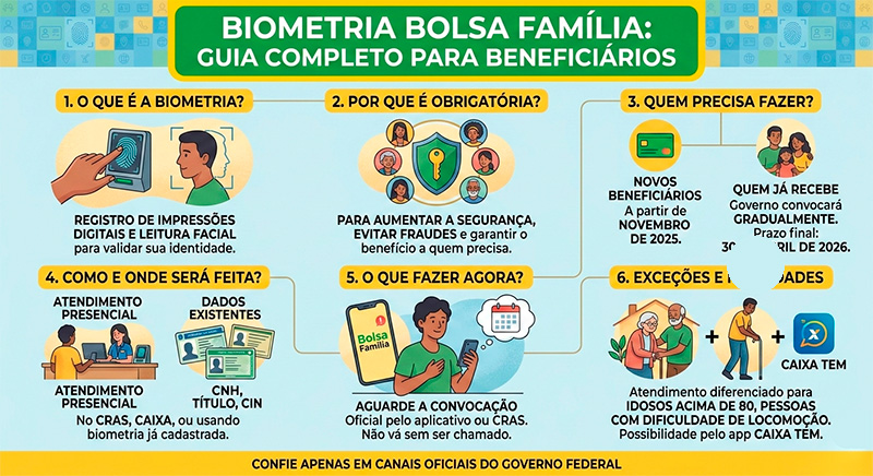 Biometria Bolsa Família: como fazer e quando ela já está registrada